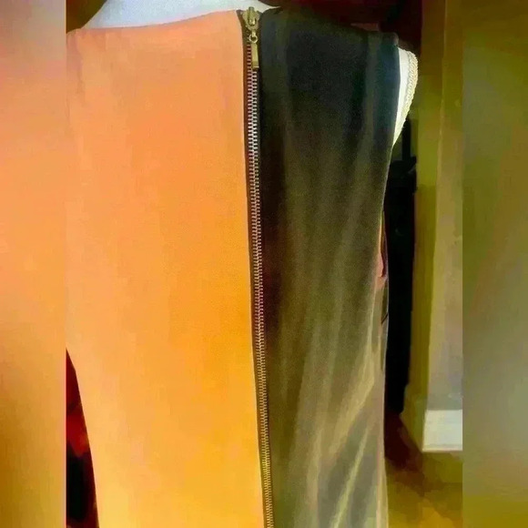Nine West colorblock dress size 10 sleeveless exc condition pullover zip back - Picture 5 of 16